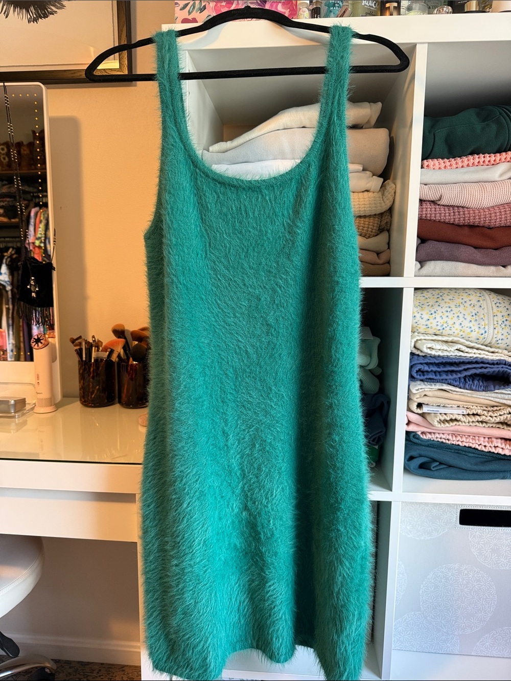 Aerie Green Mohair Tank Dress Size Large NWT